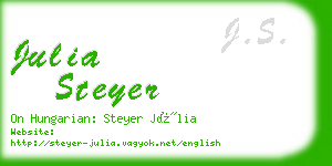 julia steyer business card